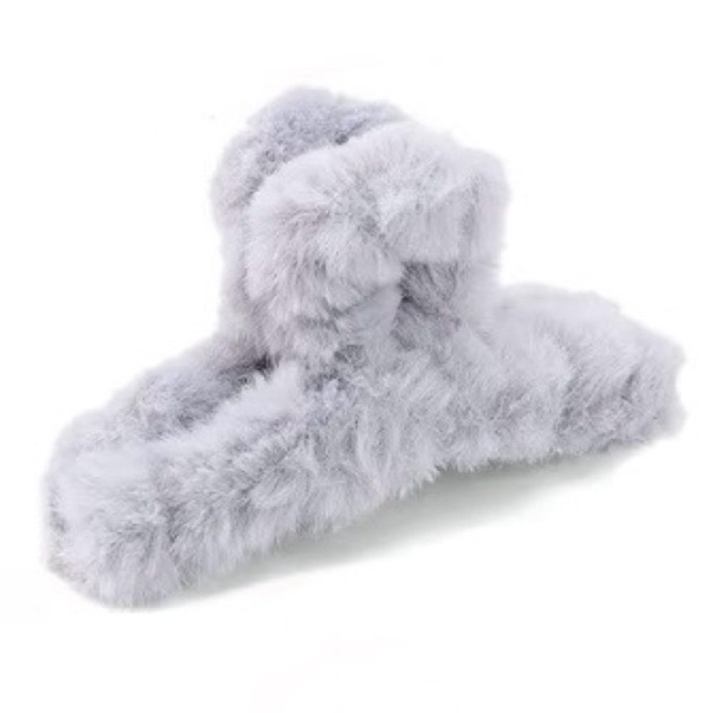 (3 for $15) Large Fuzzy hair claw